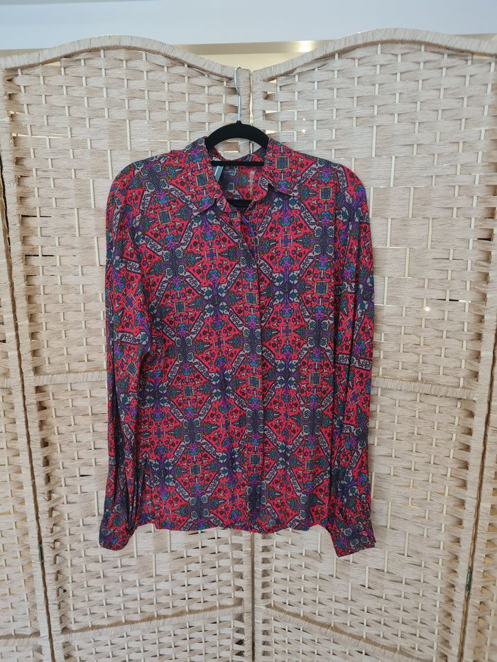 Gonzalo Comella – Red Print Blouse 8/10