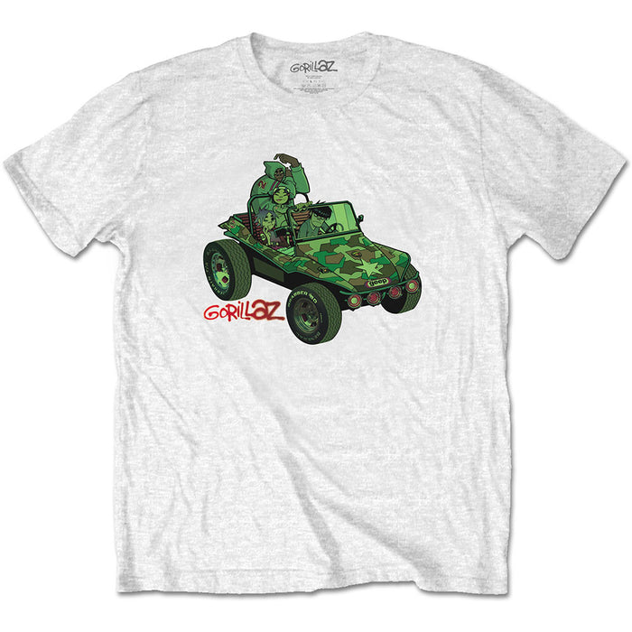 Gorillaz Mens/Unisex T-Shirt - Green Jeep Rock Off