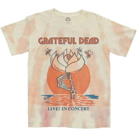 Grateful Dead Unisex T-shirt- Sugar Magnolia (Dip Dye) Rock Off