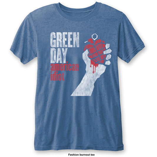 Green Day Burn Out T-Shirt - American Idiot Rock Off