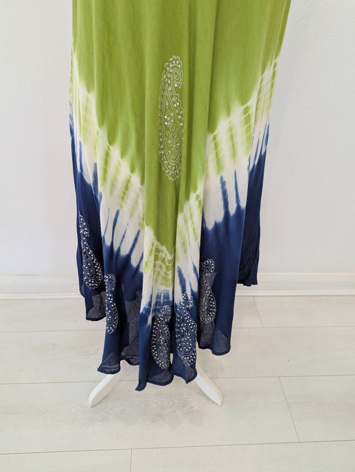 Green Dip Dye Dress M\L