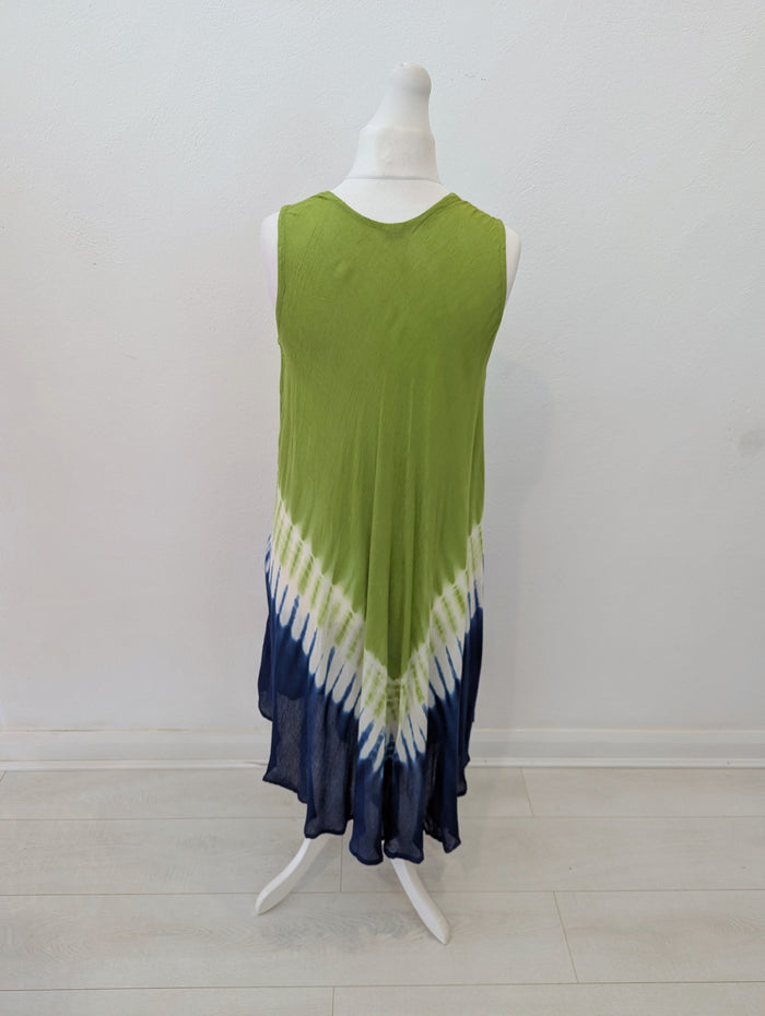 Green Dip Dye Dress M\L