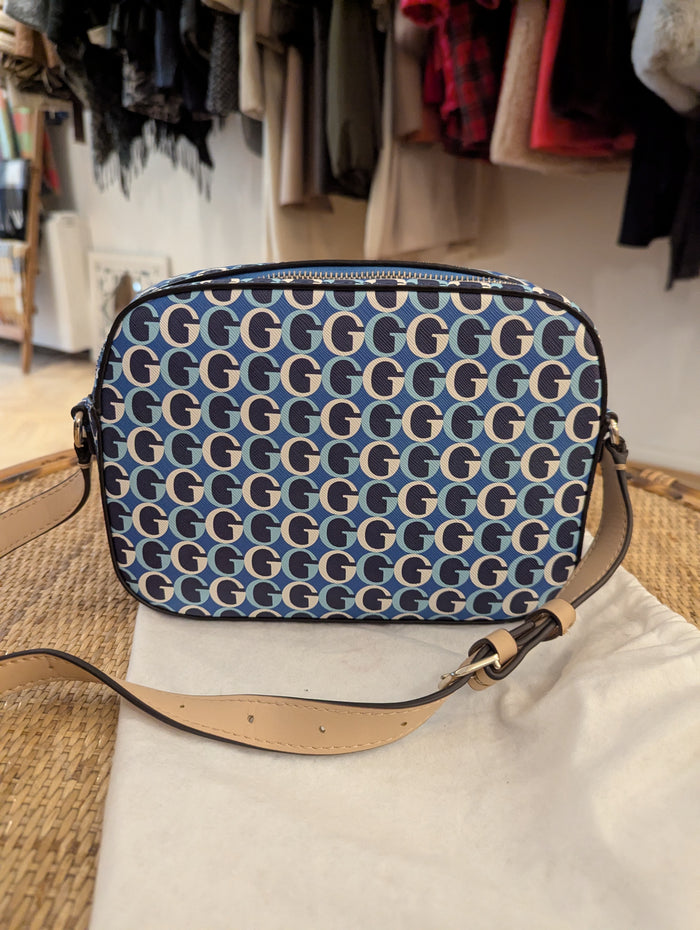 Guess blue monogram bag