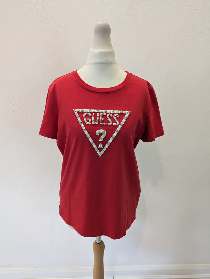 Guess Diamante T shirt Small