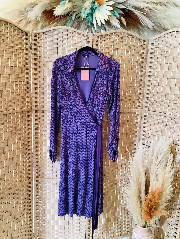 Guess Purple Wrap Dress