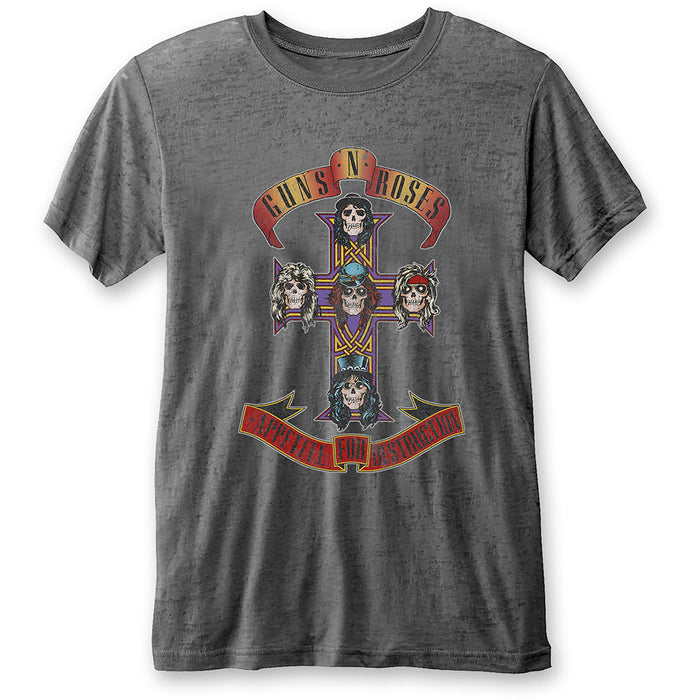 Guns N' Roses Burn Out T-Shirt - Appetite For Destruction Rock Off