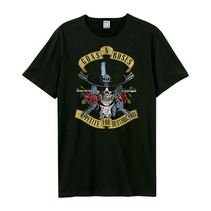 Guns N' Roses T-shirt - Top Hat Skull Amplified