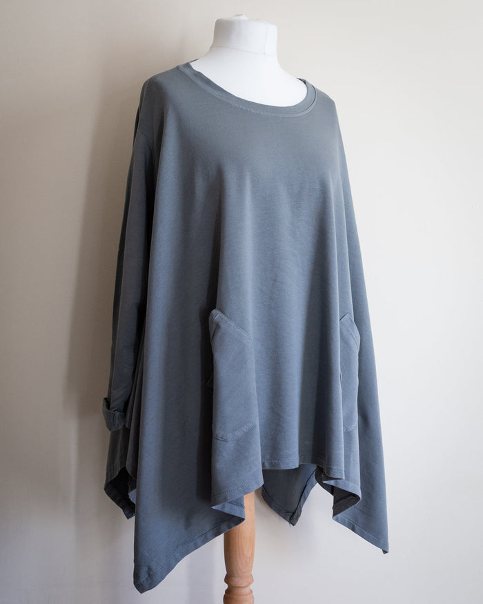 Hax Lux grey oversize sweatshirt