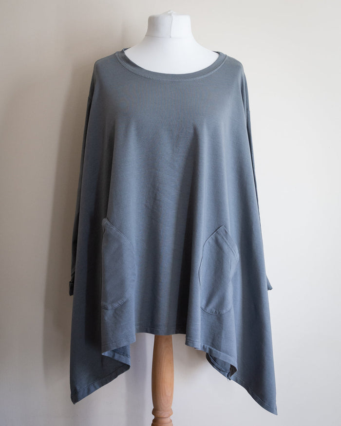 Hax Lux grey oversize sweatshirt
