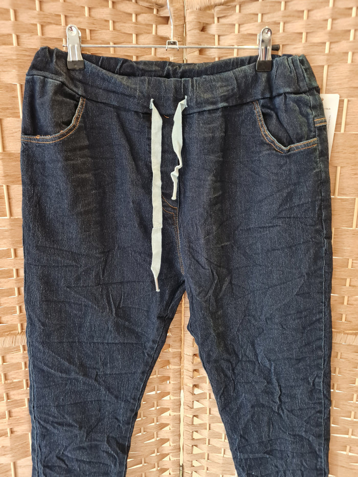 Hax Super Stretch Jeans/ Joggers in Dark Denim
