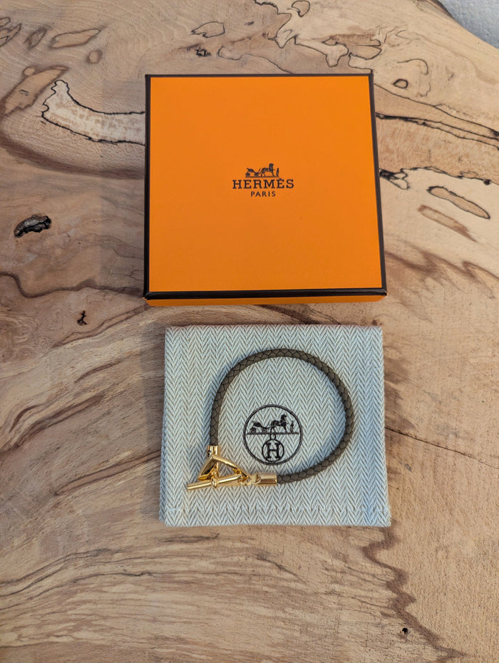 Hermes Etrier Plaited Bracelet RRP £310