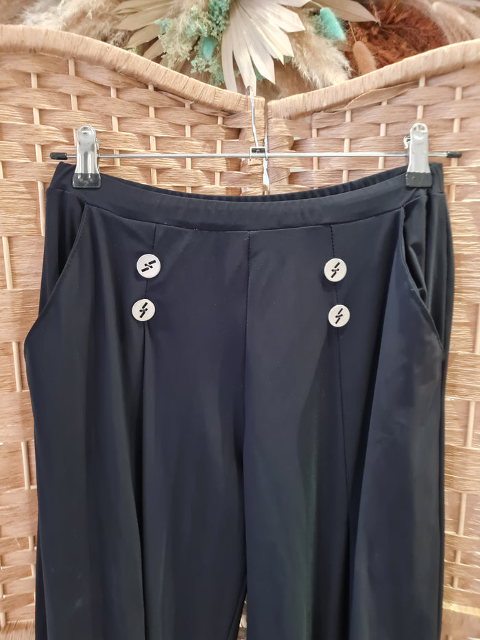 Heteroclite Black puff Trousers S