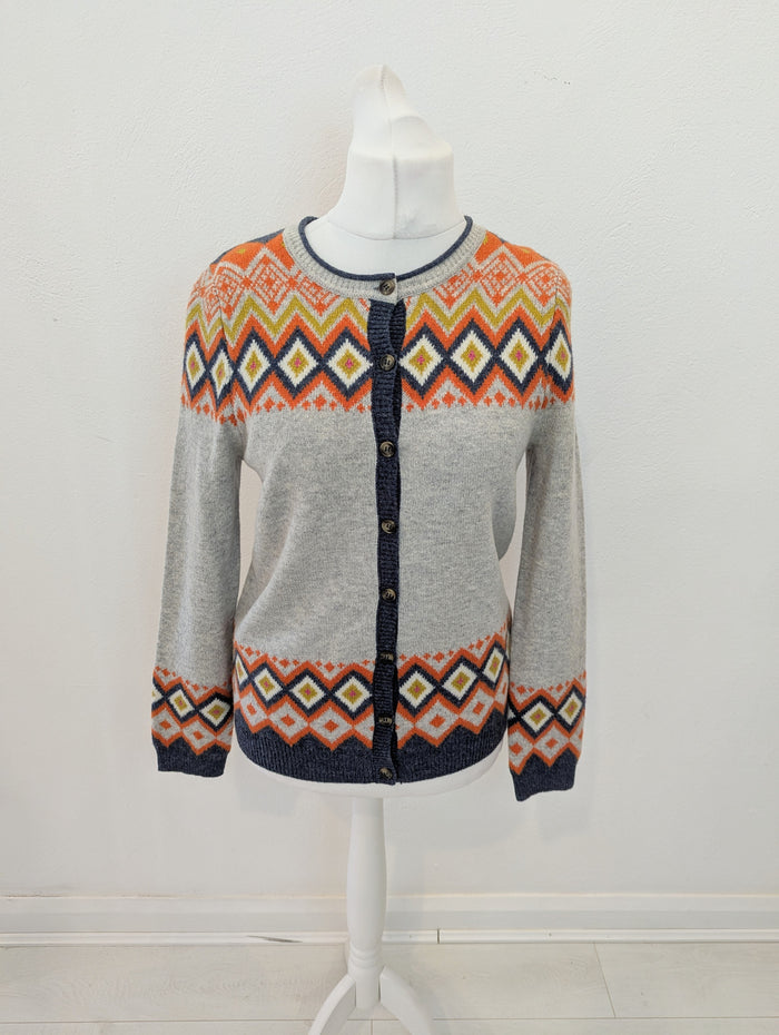Heyton Grey Lambswool Blend Cardigan 14