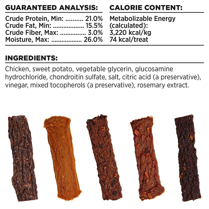 Hip & Joint Chicken Jerky guaranteed analysis.