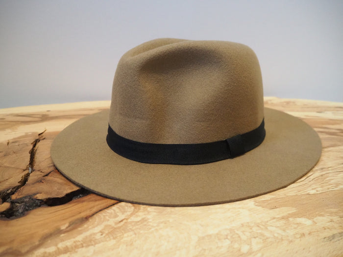 H&M Camel Fedora with black trim