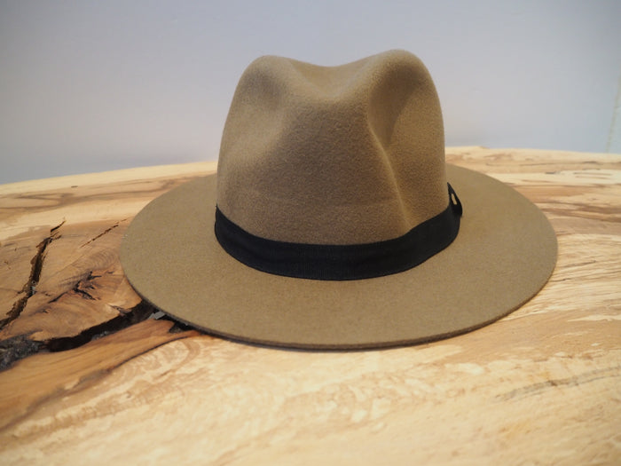 H&M Camel Fedora with black trim