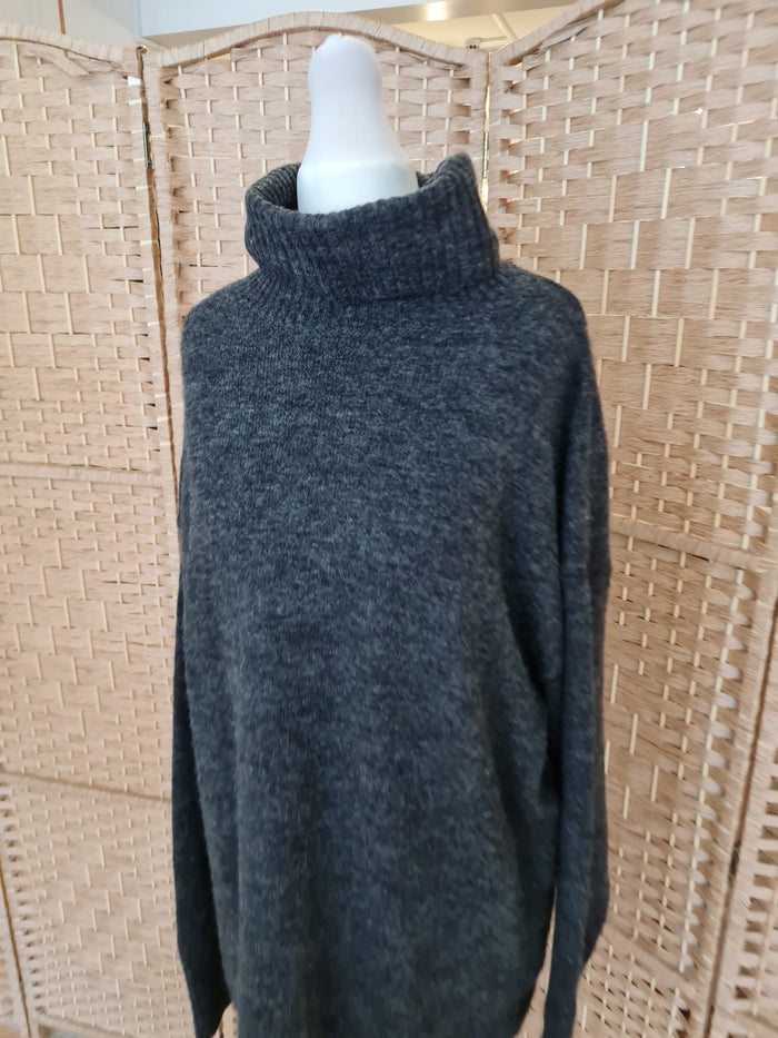 H&M Charcoal Roll Neck Jumper XS