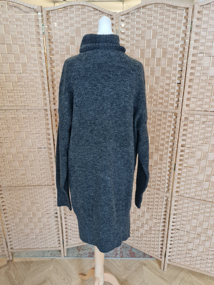 H&M Charcoal Roll Neck Jumper XS
