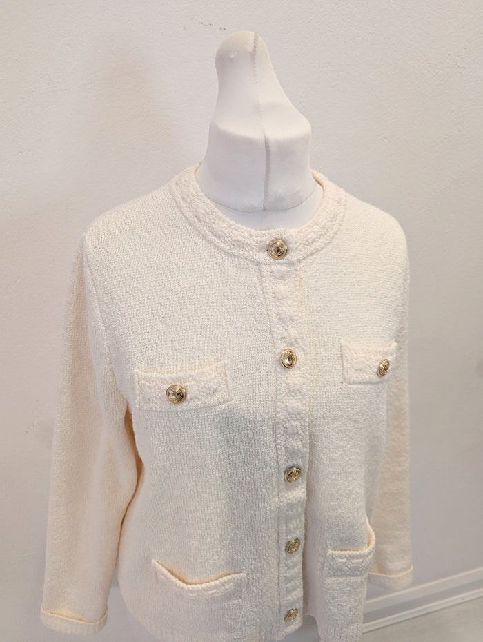 H&M Cream Cardigan L NWT RRP £44.99