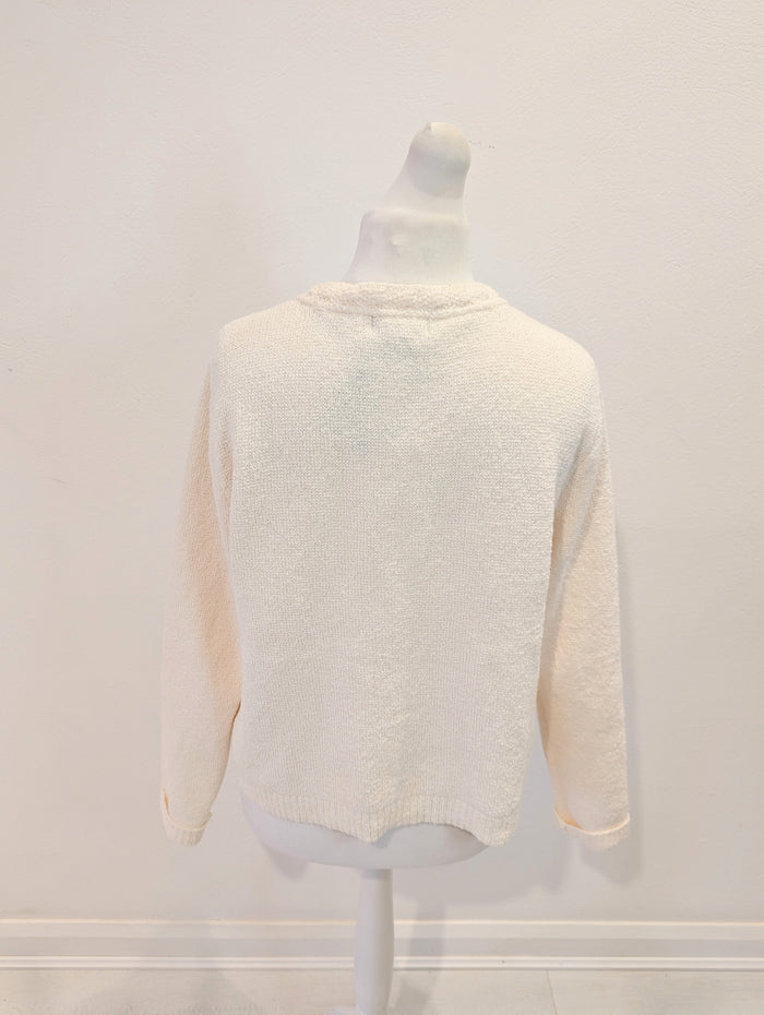 H&M Cream Cardigan L NWT RRP £44.99