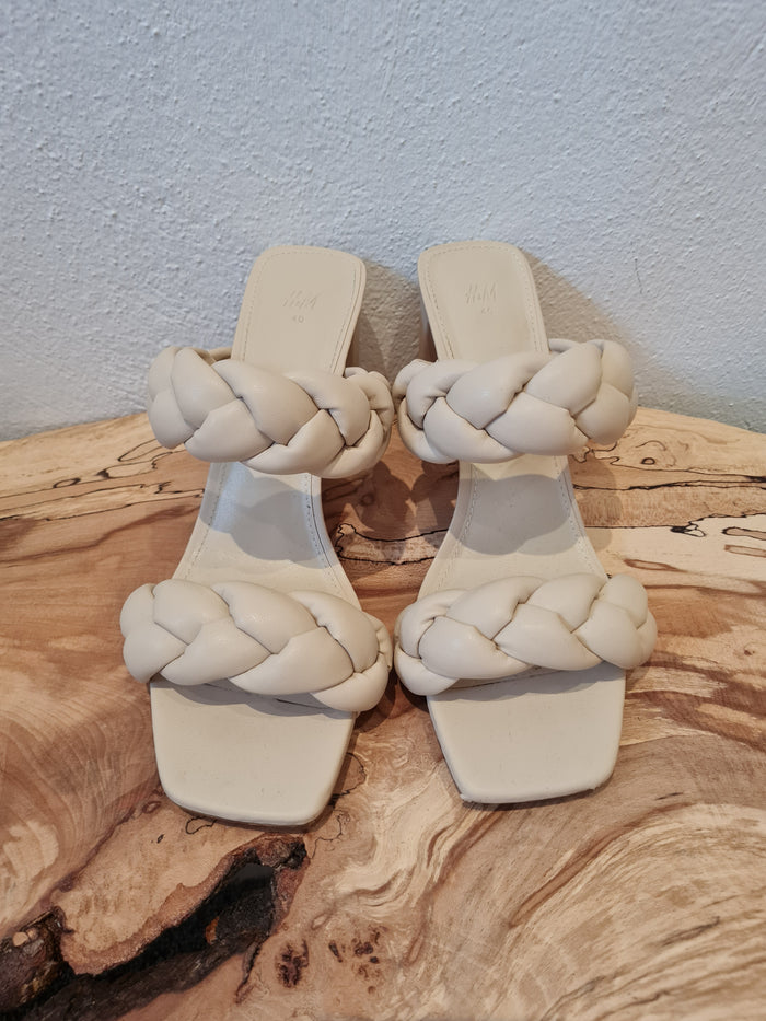 H&M Cream Mules 40/7