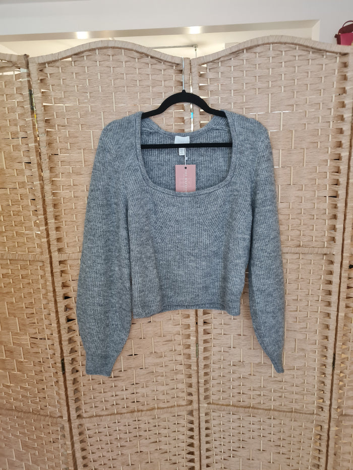 H&M grey jumper M