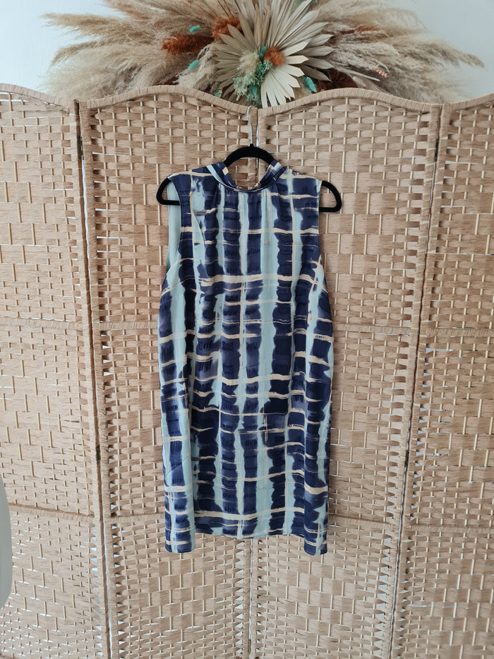 H&M Grey/Green Sleeveless Dress Size 12