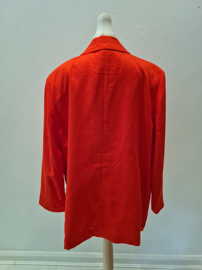 H&M longline orange blazer L