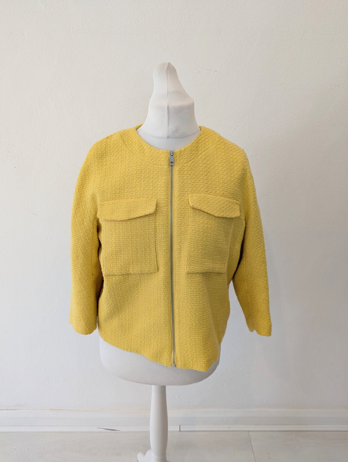 H&M Yellow Boucle Jacket 12