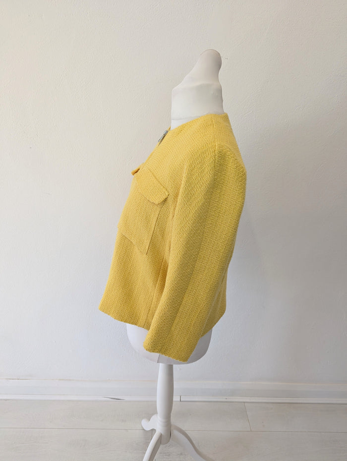 H&M Yellow Boucle Jacket 12