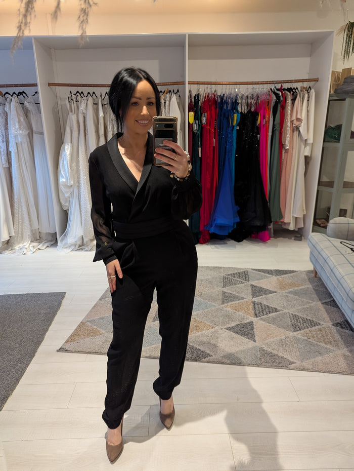 Hobbs Black Jumpsuit 12 RRP £199