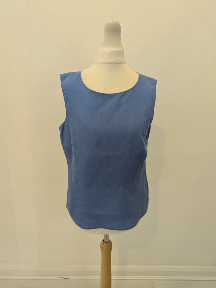 Hobbs Blue Linen Top 10