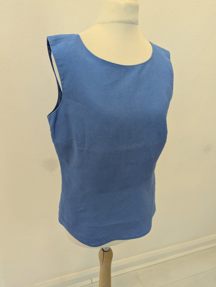 Hobbs Blue Linen Top 10