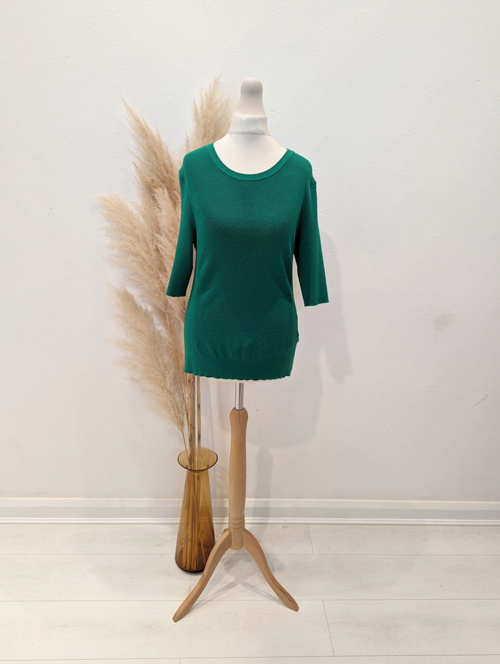 Hobbs Green Knitted top M