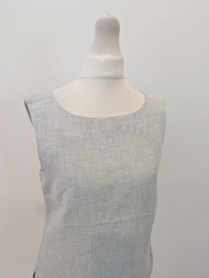 Hobbs Grey Linen Top 8