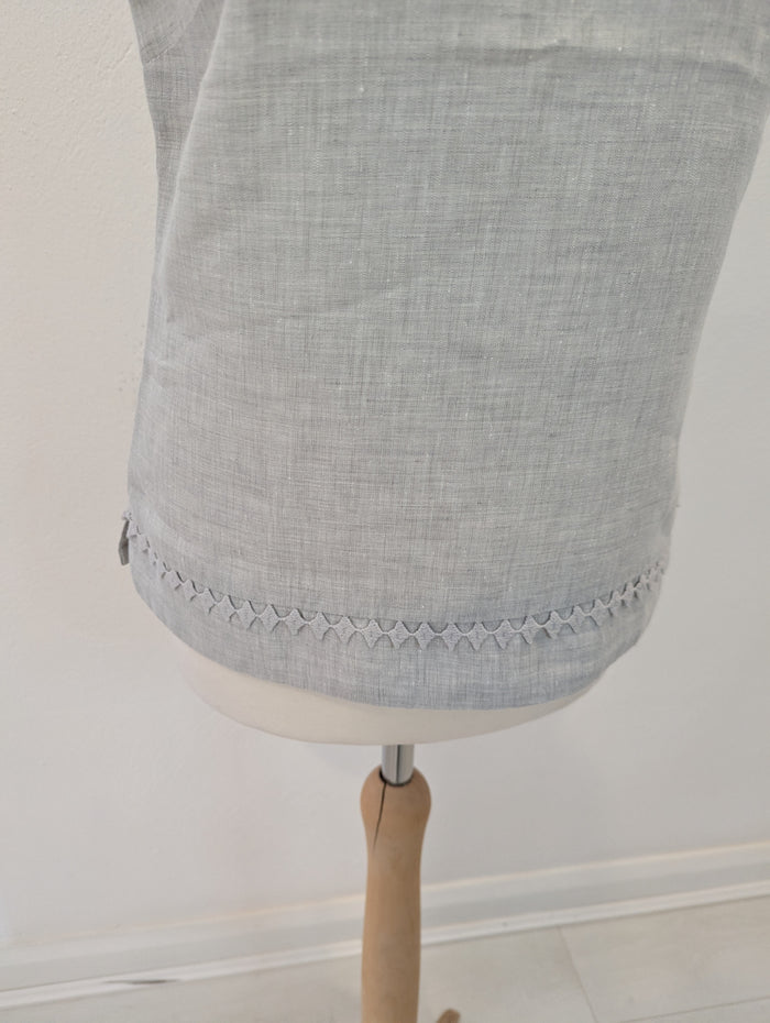 Hobbs Grey Linen Top 8