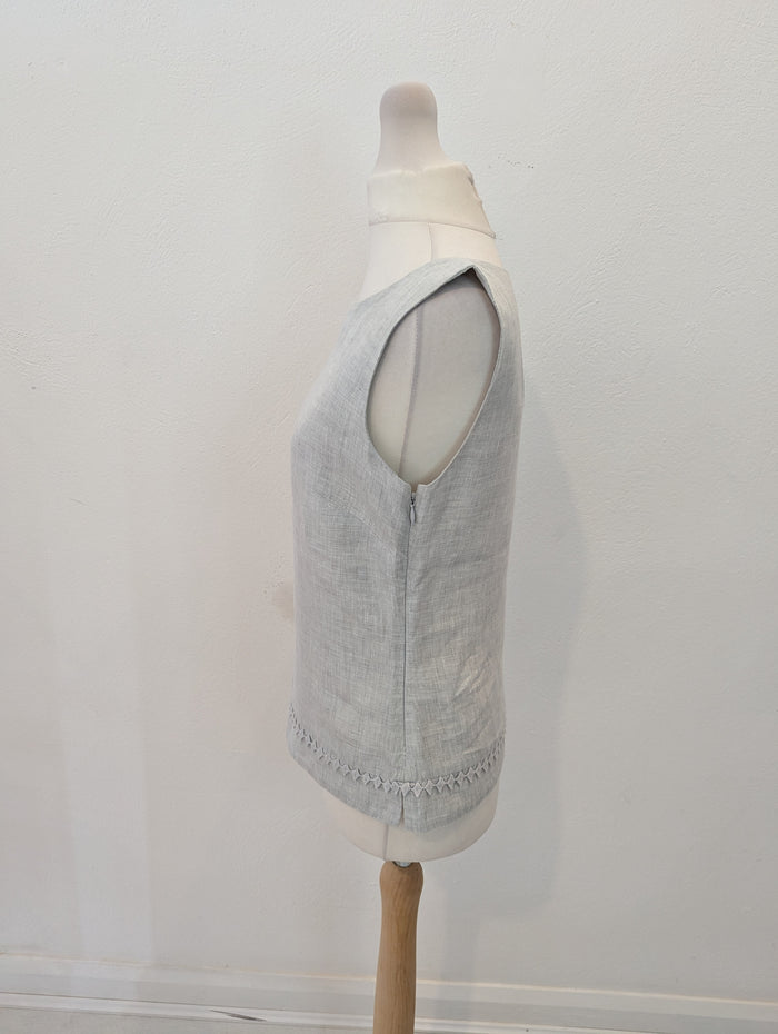 Hobbs Grey Linen Top 8