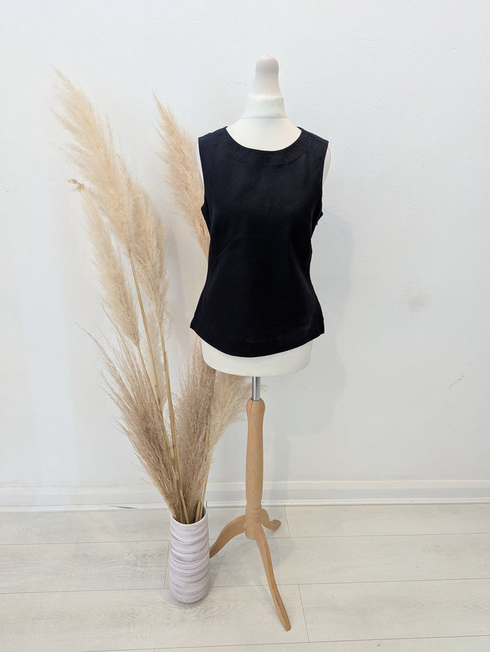 Hobbs Navy Linen Top 8