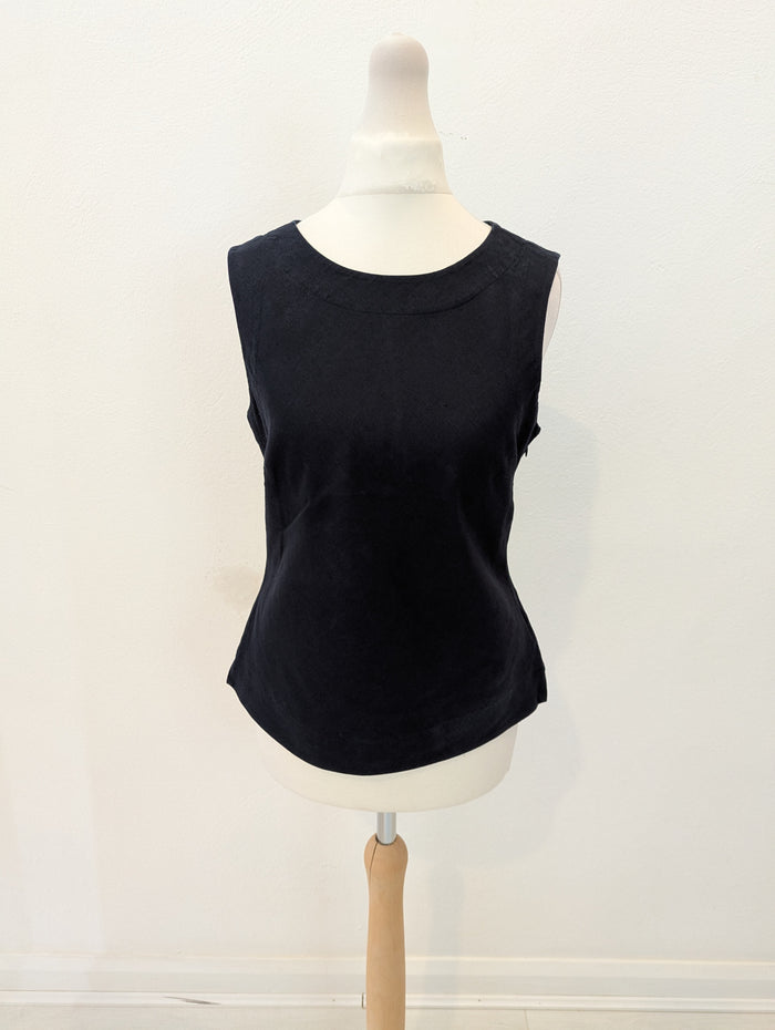 Hobbs Navy Linen Top 8