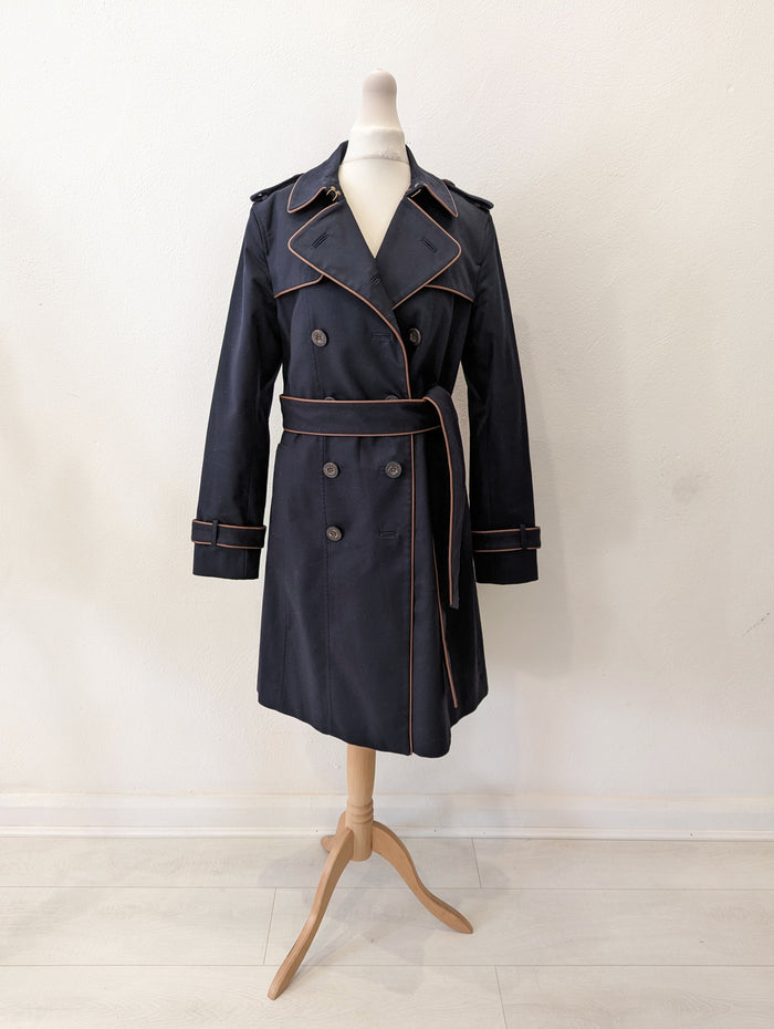 Hobbs Navy Trench Coat 10