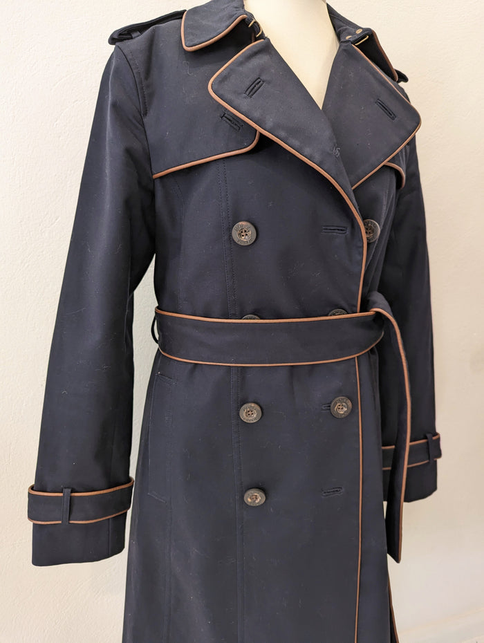 Hobbs Navy Trench Coat 10