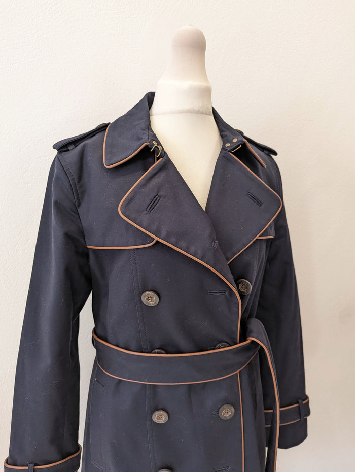 Hobbs Navy Trench Coat 10