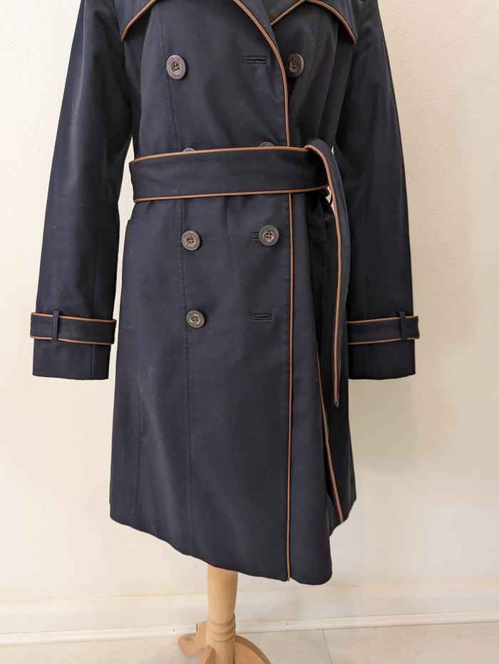 Hobbs Navy Trench Coat 10