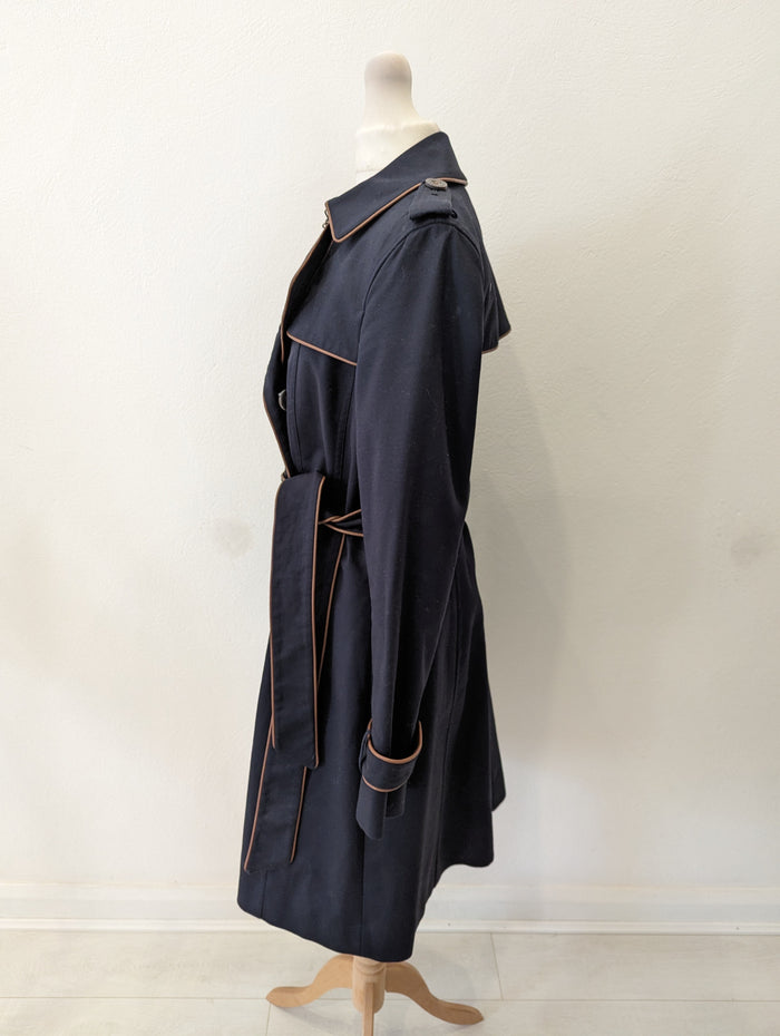Hobbs Navy Trench Coat 10