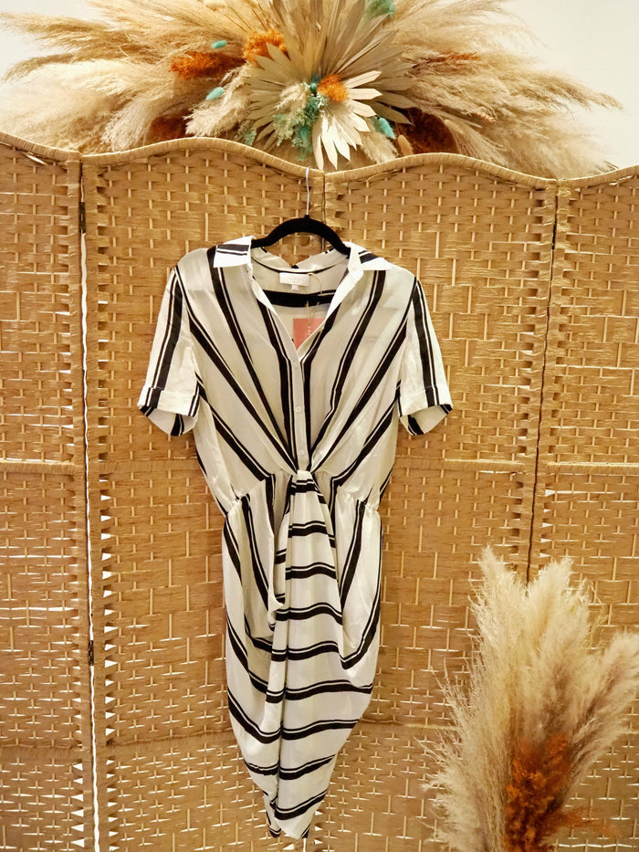 Hobbs  Stripe shirt dress Size 8
