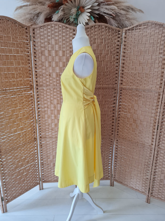 Hobbs yellow dress 14
