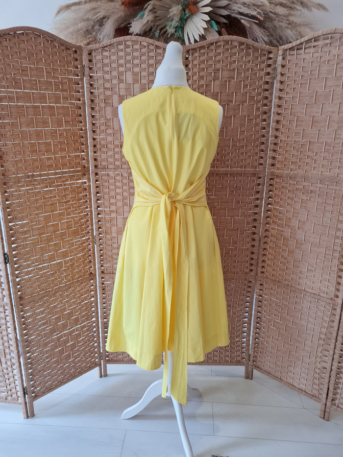 Hobbs yellow dress 14