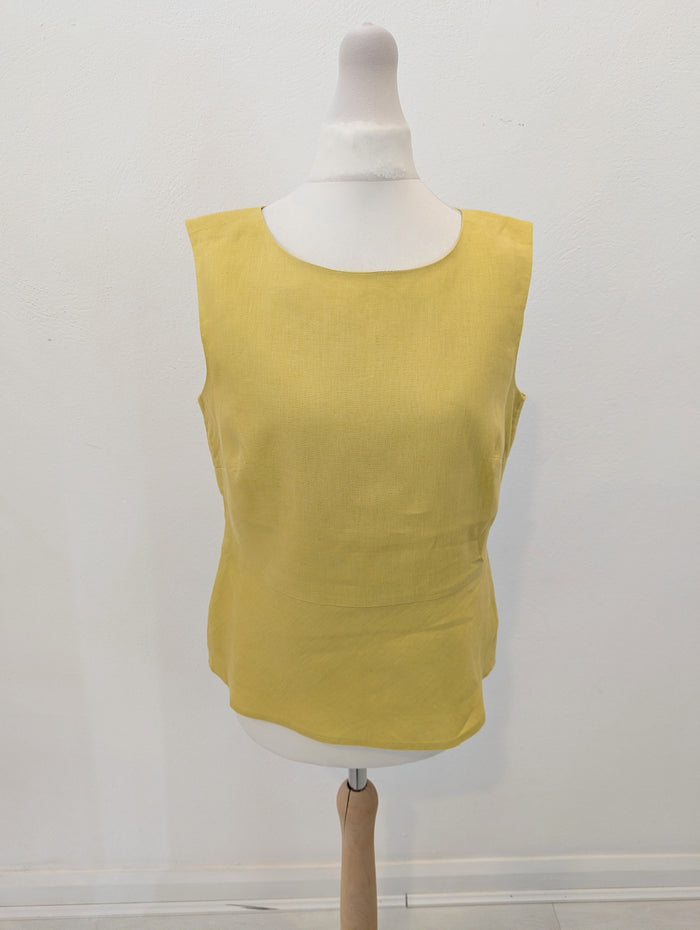 Hobbs Yellow Linen Top 10