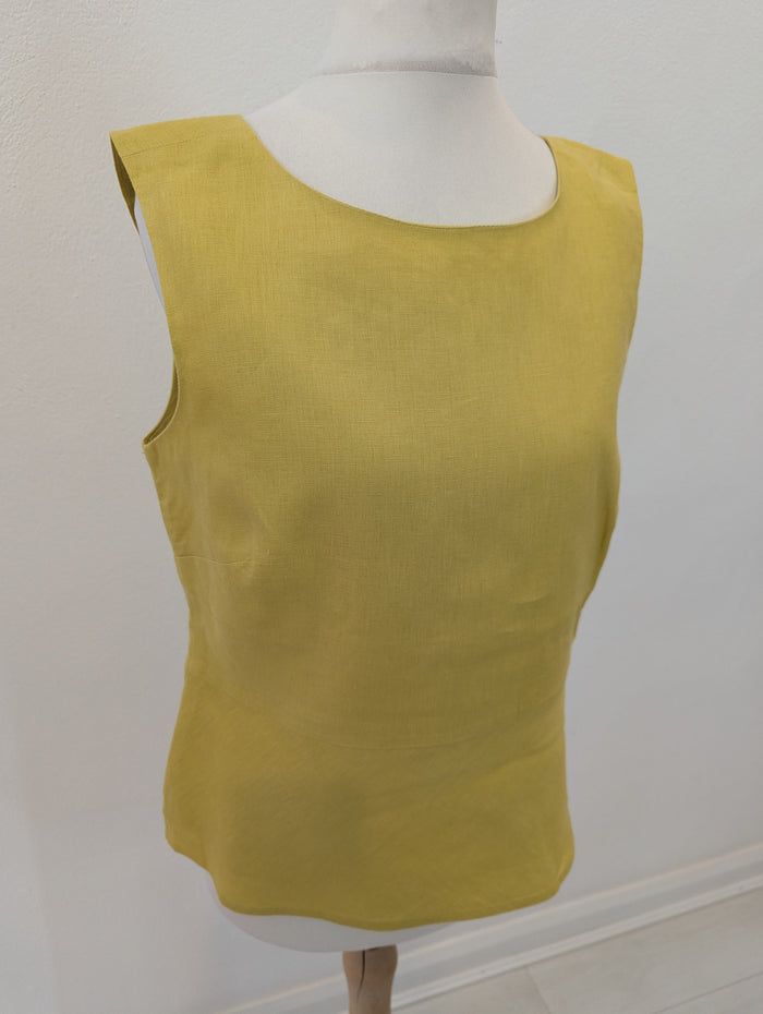 Hobbs Yellow Linen Top 10