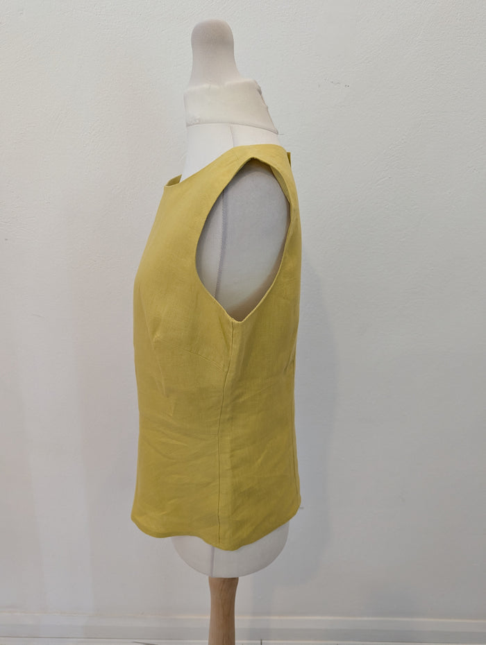 Hobbs Yellow Linen Top 10